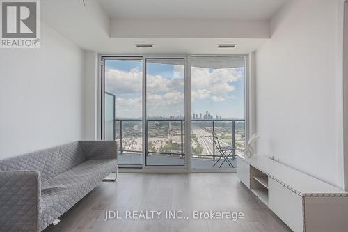 2406 - 36 Zorra Street, Toronto, ON - Indoor Photo Showing Living Room