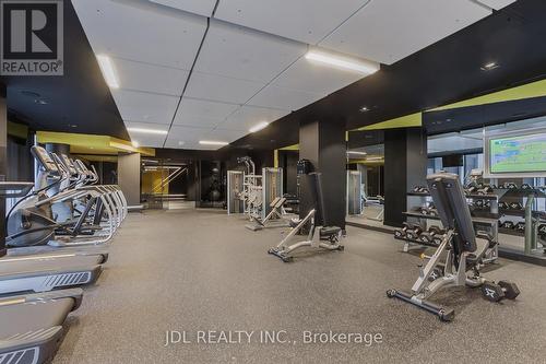 2406 - 36 Zorra Street, Toronto, ON - Indoor Photo Showing Gym Room