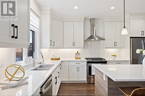 739 Brownstone Drive, Lakeshore, ON - Indoor Photo Showing Kitchen With Double Sink With Upgraded Kitchen