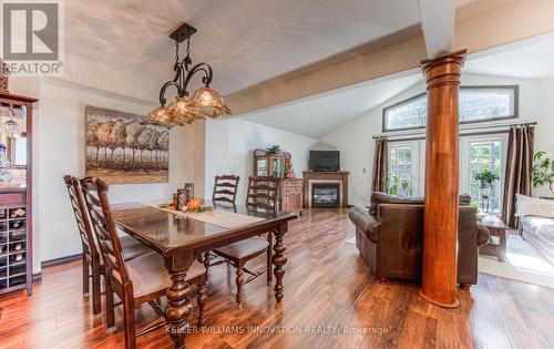 242 Huck Crescent, Kitchener, ON - Indoor Photo Showing Dining Room With Fireplace