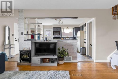 63 Honeywell Drive, Hamilton, ON - Indoor Photo Showing Living Room With Fireplace