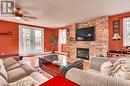 10551 Maurice Street, Mountain, ON  - Indoor Photo Showing Living Room With Fireplace 