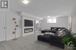 Lower Level Family Room virtually staged - 