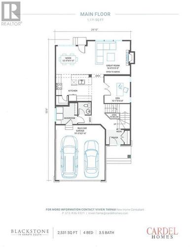 Main Floor Plan - 995 Acoustic Way, Ottawa, ON - Other