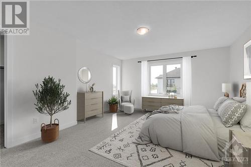 Primary Bedroom, Virtually staged - 995 Acoustic Way, Ottawa, ON - Indoor Photo Showing Bedroom