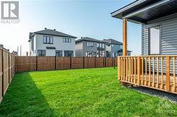 Fenced yard with a gate installed - 