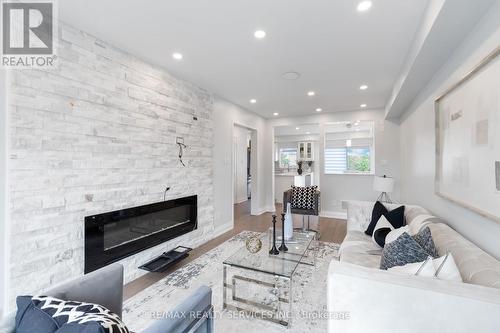 2466 Adamvale Crescent, Oakville, ON - Indoor Photo Showing Living Room With Fireplace