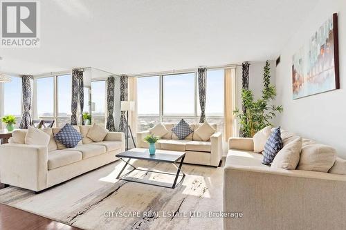 1204 - 2901 Kipling Avenue, Toronto (Mount Olive-Silverstone-Jamestown), ON - Indoor Photo Showing Living Room