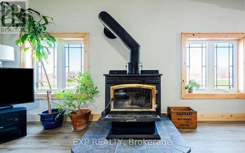 295089 8Th Line, Amaranth, ON - Indoor Photo Showing Living Room With Fireplace