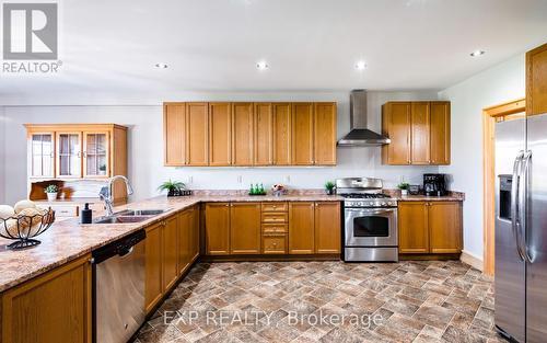 295089 8Th Line, Amaranth, ON - Indoor Photo Showing Kitchen With Double Sink