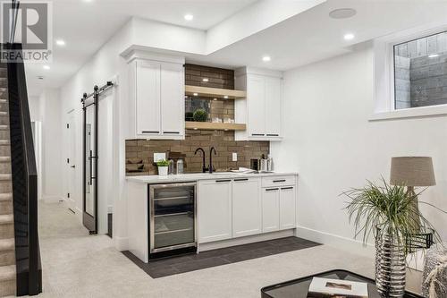 Wet Bar - 528 19 Avenue Sw, Calgary, AB - Indoor Photo Showing Kitchen