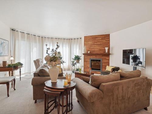 Salon - 305-5251 Rue Riviera, Montréal (Pierrefonds-Roxboro), QC - Indoor Photo Showing Living Room With Fireplace