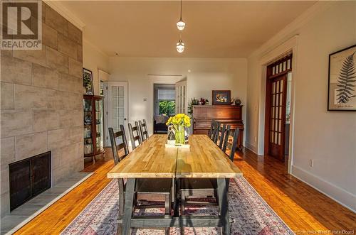 1410 Red Head Road, Saint John, NB - Indoor Photo Showing Dining Room With Fireplace