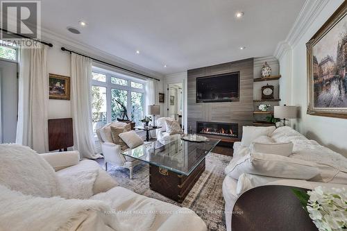 1359 Sedgewick Crescent, Oakville, ON - Indoor Photo Showing Living Room With Fireplace