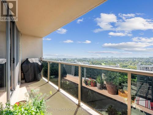 2201 - 299 Mill Road, Toronto (Markland Wood), ON - Outdoor With Balcony With View With Exterior