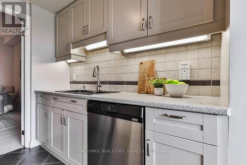 514 - 430 Pearl Street, Burlington (Brant), ON - Indoor Photo Showing Kitchen With Double Sink