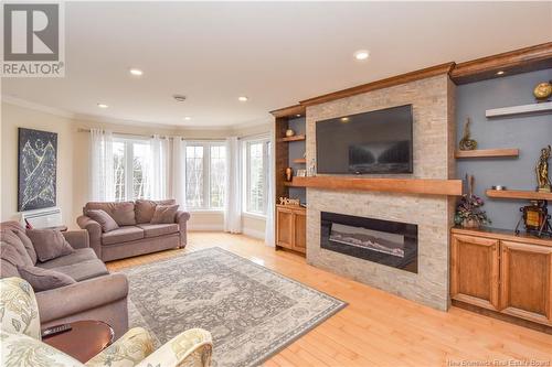 159 Sam Street, Val-Comeau, NB - Indoor Photo Showing Living Room With Fireplace