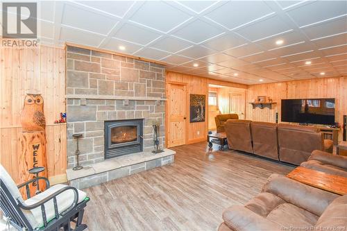 159 Sam Street, Val-Comeau, NB - Indoor Photo Showing Living Room With Fireplace