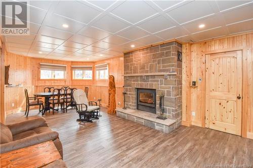 159 Sam Street, Val-Comeau, NB - Indoor Photo Showing Living Room With Fireplace