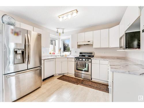 4123 22 Av Nw, Edmonton, AB - Indoor Photo Showing Kitchen With Stainless Steel Kitchen With Double Sink