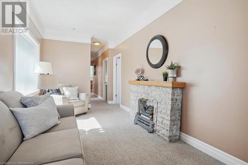 408 Cochrane Road, Hamilton, ON - Indoor Photo Showing Living Room With Fireplace