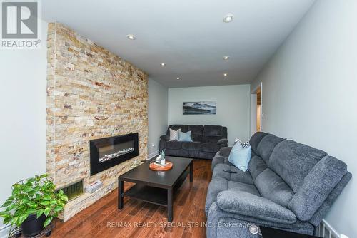 236 Fernforest Drive W, Brampton, ON - Indoor Photo Showing Living Room With Fireplace