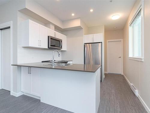 501-868 Orono Ave, Langford, BC - Indoor Photo Showing Kitchen With Stainless Steel Kitchen With Double Sink