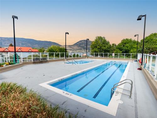 1301-75 Martin Street, Penticton, BC - Outdoor With In Ground Pool With View