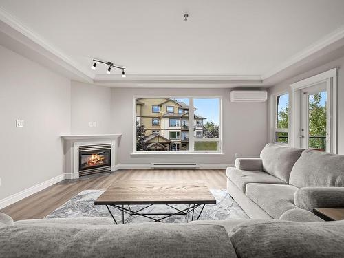 536-3666 Royal Vista Way, Courtenay, BC - Indoor Photo Showing Living Room With Fireplace