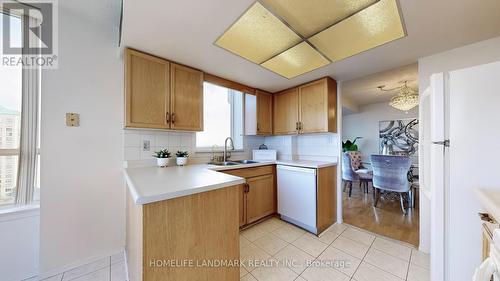 1405 - 30 Thunder Grove, Toronto (Agincourt North), ON - Indoor Photo Showing Kitchen With Double Sink