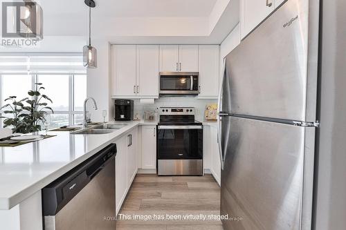 705 - 460 Dundas Street E, Hamilton, ON - Indoor Photo Showing Kitchen With Double Sink With Upgraded Kitchen