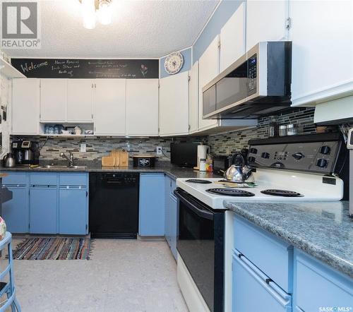 304 525 5Th Avenue N, Saskatoon, SK - Indoor Photo Showing Kitchen With Double Sink