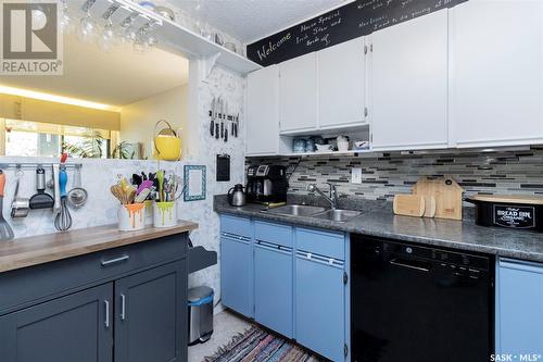 304 525 5Th Avenue N, Saskatoon, SK - Indoor Photo Showing Kitchen With Double Sink