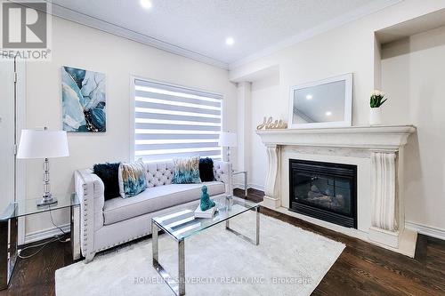 2336 Wuthering Heights Way, Oakville, ON - Indoor Photo Showing Living Room With Fireplace