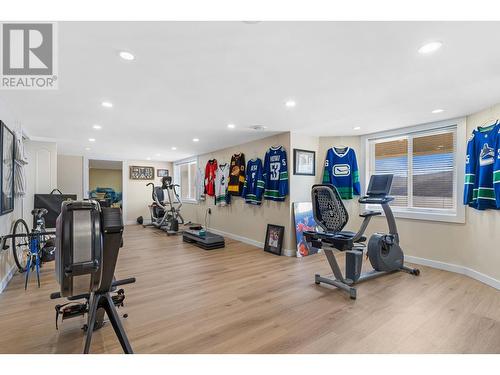 5227 Trepanier Bench Road, Peachland, BC - Indoor Photo Showing Gym Room