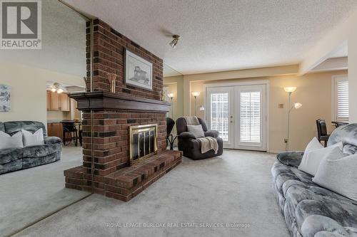 2090 Deer Run Avenue, Burlington, ON - Indoor Photo Showing Living Room With Fireplace