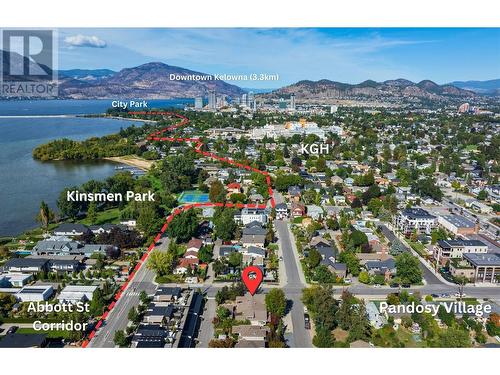 Incredible Location! - 2706 Bath Street, Kelowna, BC - Outdoor With Body Of Water With View