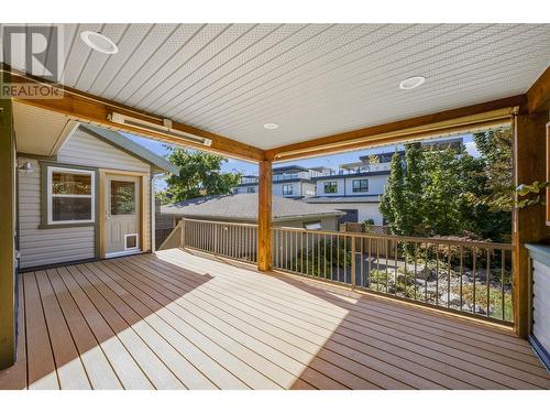 Covered Deck: Main Level - 2706 Bath Street, Kelowna, BC - Outdoor With Deck Patio Veranda With Exterior