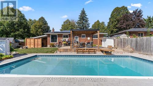 6 Genevive Crescent, London, ON - Outdoor With In Ground Pool With Backyard