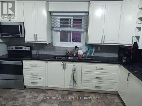 129 Mccraney Street W, Oakville, ON - Indoor Photo Showing Kitchen With Double Sink