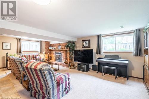 31 Ackland Street, Stoney Creek, ON - Indoor Photo Showing Other Room With Fireplace