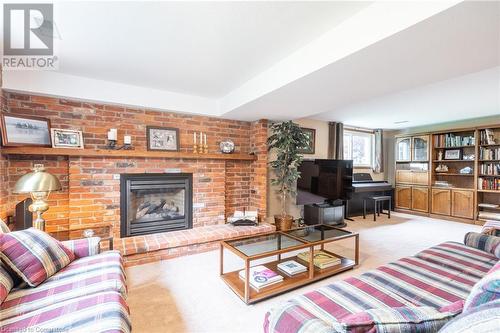 31 Ackland Street, Stoney Creek, ON - Indoor Photo Showing Living Room With Fireplace