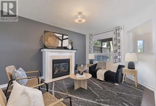 53 Priscilla'S Place, Barrie, ON - Indoor Photo Showing Living Room With Fireplace