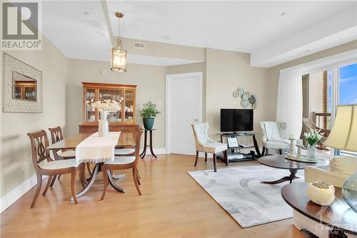 View of dining room and living room - 615 Longfields Drive Unit#302, Ottawa, ON - Indoor Photo Showing Dining Room