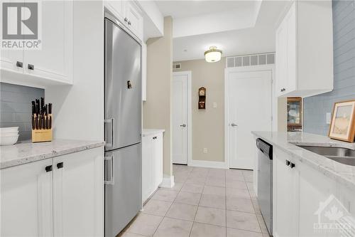 615 Longfields Drive Unit#302, Ottawa, ON - Indoor Photo Showing Kitchen With Double Sink