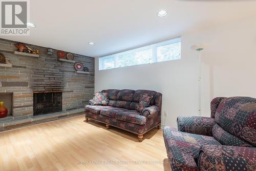 173 Betty Ann Drive, Toronto, ON - Indoor Photo Showing Living Room With Fireplace