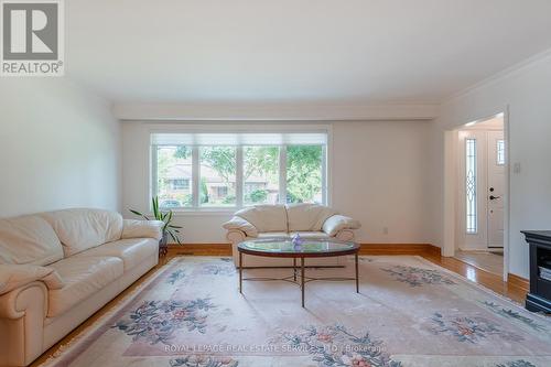 173 Betty Ann Drive, Toronto, ON - Indoor Photo Showing Living Room With Fireplace