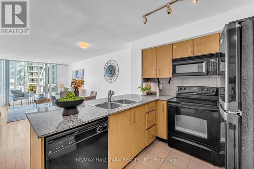 1908 - 16 Yonge Street, Toronto (Waterfront Communities), ON - Indoor Photo Showing Kitchen With Double Sink