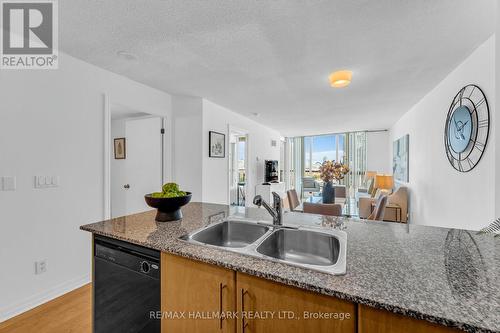 1908 - 16 Yonge Street, Toronto (Waterfront Communities), ON - Indoor Photo Showing Kitchen With Double Sink