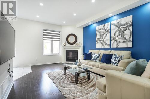 16 Yellowknife Road, Brampton, ON - Indoor Photo Showing Living Room With Fireplace